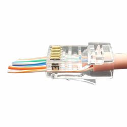 Cablenet 22-2203 ενωτικό καλωδίων RJ-45 Διαφανής 