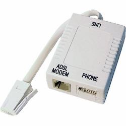 Cablenet 22-2910 διαχωριστής τηλεφώνου BS 6312 M RJ-11 F + BS 6312 F Λευκός [Άσπρος] 
