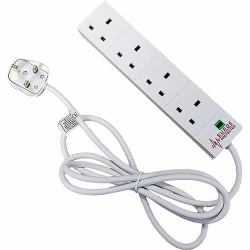 cablenet CNL 4W UK 13A SURGE PROTECT Wh 2M Lead