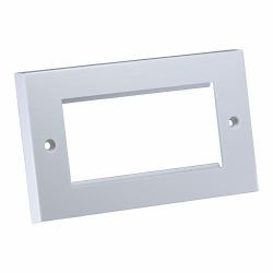 cablenet 10PK 2G Flat FPlate 50x100mm Wh