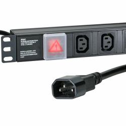Cablenet IEC12VC14 μονάδα διανομής ρεύματος [PDU] 12 Έξοδος [οι] εναλλασσόμενου ρεύματος 0U Μαύρος [Μαύρο] 