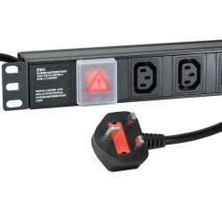 Cablenet IEC6H μονάδα διανομής ρεύματος [PDU] 6 Έξοδος [οι] εναλλασσόμενου ρεύματος 1U Μαύρος [Μαύρο] 