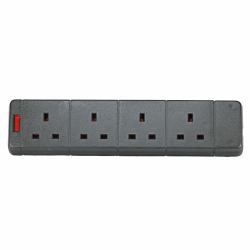 cablenet CNL 4W UK 13A Rewireable Bk