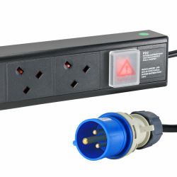 Cablenet PDU12V16A μονάδα διανομής ρεύματος [PDU] 12 Έξοδος [οι] εναλλασσόμενου ρεύματος 0U Μαύρος [Μαύρο] 