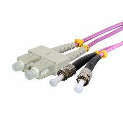 Cablenet VT3STSC3 InfiniBand & Καλώδιο Οπτικών Ινών 3 m ST SC Βιολέτα [Ιόχρους] 