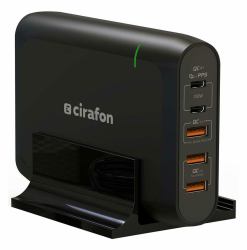 Cirafon CPS-HDD15-110-B# φορτιστής κινητών συσκευών Παγκόσμιος Μαύρος [Μαύρο] USB Εσωτερικός [Εσωτερικού χώρου] 
