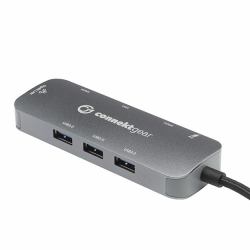 connektgear 25-0101 φορητός σταθμός σύνδεσης & προσομοιωτής θύρας USB 3.2 Gen 1 [3.1 Gen 1] Type-C Γκρι 