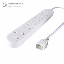 connektgear ^2M 4 WAY POWER EXT BLOCK C14 PLUG