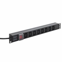 connektgear 27-8030/IEC/RM μονάδα διανομής ρεύματος [PDU] 8 Έξοδος [οι] εναλλασσόμενου ρεύματος 1U Μαύρος [Μαύρο] 