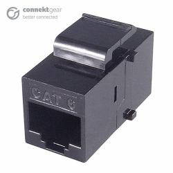 connektgear RJ45 CAT6 LS0H COUPLER - BLACK - 