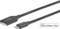 eSTUFF ES601065 καλώδιο Lightning 0,5 m Γκρι 