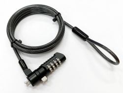 eSTUFF GLB220105 κλειδαριά καλωδίων Μαύρος [Μαύρο] 1,8 m 