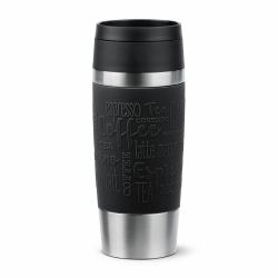 EMSA Travel Mug Classic N2020200 κούπα ταξιδίου 360 ml Μαύρος [Μαύρο], Ανοξείδωτο ατσάλι Ανοξείδωτο ατσάλι 
