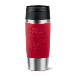 EMSA Travel Mug Classic N2020400 κούπα ταξιδίου 360 ml Μαύρος [Μαύρο], Κόκκινο, Ανοξείδωτο ατσάλι Ανοξείδωτο ατσάλι 