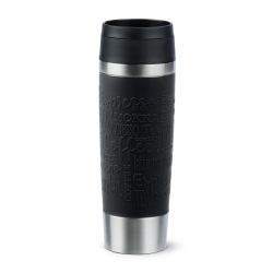 EMSA Travel Mug Classic N2022000 κούπα ταξιδίου 500 ml Μαύρος [Μαύρο], Ανοξείδωτο ατσάλι Ανοξείδωτο ατσάλι 