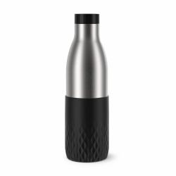 EMSA Bludrop Sleeve N3111100 φιάλη πόσιμου Καθημερινή χρήση 700 ml Ανοξείδωτο ατσάλι Μαύρος [Μαύρο], Ανοξείδωτο ατσάλι 