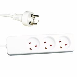 Garbot 24155123-5EE επέκταση ρεύματος 5 m 3 Έξοδος [οι] εναλλασσόμενου ρεύματος Εσωτερικός [Εσωτερικού χώρου] Λευκός [Άσπρος] 