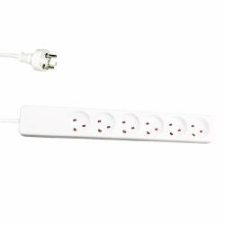 Garbot 24155124-3EE επέκταση ρεύματος 3 m 6 Έξοδος [οι] εναλλασσόμενου ρεύματος Εσωτερικός [Εσωτερικού χώρου] Λευκός [Άσπρος] 