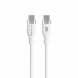 HYPER HyperJuice καλώδιο USB USB 2.0 1,5 m USB C 60 W Λευκός [Άσπρος] 
