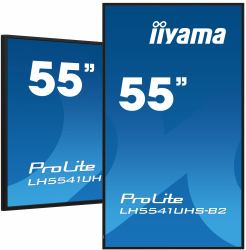 iiyama LH5541UHS-B2 οθόνη σηματοδότησης Σχεδιασμός περιπτέρου 138,7 cm [54.6"] LCD 500 cd/m² 4K Ultra HD Μαύρος [Μαύρο] Ενσωματωμένος επεξεργαστής 24/7 