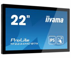 iiyama ProLite TF2234MC-B7X επίπεδη οθόνη 54,6 cm [21.5"] 1920 x 1080 εικονοστοιχεία Full HD LED Οθόνη αφής Πολλαπλών χρηστών Μαύρος [Μαύρο] 