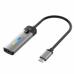 j5create JCA157 προσαρμογέας καλωδίου βίντεο 0,1 m USB Type-C HDMI Μαύρος [Μαύρο], Γκρι 