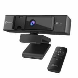 j5create JVCU435 κάμερα web 8,29 MP 3840 x 2160 εικονοστοιχεία USB Μαύρος [Μαύρο], Γκρι 