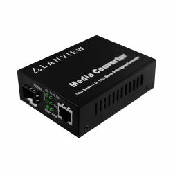 Lanview LVN-MED-SFP+-10GB-X μετατροπέας δικτυακών μέσων Πολλαπλών λειτουργιών Μαύρος [Μαύρο] 