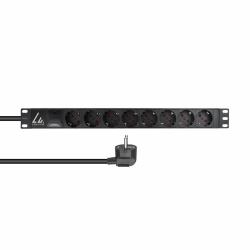 Lanview LVR-3MSCH-SPD-SCH8 μονάδα διανομής ρεύματος [PDU] 8 Έξοδος [οι] εναλλασσόμενου ρεύματος 1U Μαύρος [Μαύρο] 