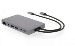 USB-C Display Dock 2 4K 12 - Port, 2x HDMI, Mini-DP, DP, - DVI, VGA, Eth., 2x USB 3.0, 2x USB-C, Aluminium, Space Gray LMP USB-C Display - Warranty: 12M