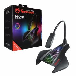 Marvo MIC-01 μικρόφωνο Μαύρος [Μαύρο] Μικρόφωνο υπολογιστή 