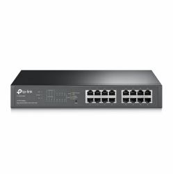 TP-Link TL-SG1016PE μεταγωγέας δικτύου Διαχειρίσιμος L2 Gigabit Ethernet [10/100/1000] PoE τροφοδοτικού Μαύρος [Μαύρο] 