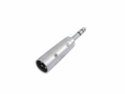 Omnitronic 30226455 μετατροπέας καλωδίου 3-pin XLR 6.3 mm Άργυρος 