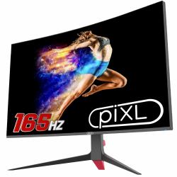 piXL CM32GF5 επίπεδη οθόνη 81,3 cm [32"] 1920 x 1080 εικονοστοιχεία Full HD Μαύρος [Μαύρο], Κόκκινο 
