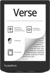 pocket uk PocketBook Verse αναγνώστης ηλεκτρονικών βιβλίων 8 GB Wi-Fi Μαύρος [Μαύρο], Άργυρος 