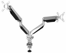 Prokord DUS522 βάση & στήριγμα οθόνης 81,3 cm [32"] Γραφείο Μαύρος [Μαύρο], Άργυρος 