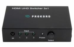 Prokord HSWUH0301 διακόπτης βίντεο HDMI 