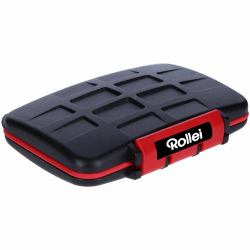 Rollei 22782 θήκη κάρτας μνήμης 12 καρτέλες Καουτσούκ [Γομολάστιχα] Μαύρος [Μαύρο], Κόκκινο 