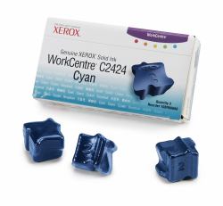 Xerox 108R00660 ράβδος μελάνης 3 τεμάχια Κυανός [Κυανό] 3400 σελίδες (XEROX C2424 SOLID INK CYAN C2424 CYAN SOLID INK)