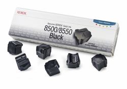 Xerox 108R00672 ράβδος μελάνης 6 τεμάχια Μαύρος [Μαύρο] 6000 σελίδες (XEROX PHASER 8550 BLACK PHASER 8550 8500 BLACK 6 PACK)