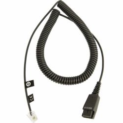 Jabra 8800-01-01 αξεσουάρ ακουστικών Καλώδιο (CABLE W/ QD TO RJ10 PLUG - REGEL BELEGUNG 0 5 - 2M SPIRAL)