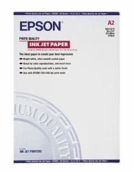 Epson Photo Quality Ink Jet Paper, DIN A2, 102g/m², 30 Sheets (PHO QUALITY INKJET PAPER-A2 30S 105)