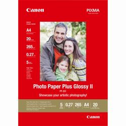 Canon PP-201 Glossy II Photo Paper Plus A4 - 20 Sheets (BJ MEDIA PP-201 A4 PAPER 260GSM)