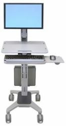 Ergotron WorkFit C-Mod, Single Display Sit-Stand Workstation 68,6 cm [27"] Πάτωμα Γκρι (WORKFIT C-MOD LCD LD - SINGLE LD SIT-STAND WORKSTATION)