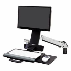 Ergotron Styleview Sit-Stand Combo Arm 61 cm [24"] Τοίχος Αλουμίνιο [Αργύλιο] (SV SIT STAND COMBO ARM - POLISHED)