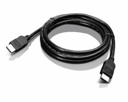 Lenovo 2.0m HDMI καλώδιο HDMI 2 m HDMI Τύπος A [Standard] Μαύρος [Μαύρο] (Lenovo HDMI to HDMI Cable 2.0m 1080p Black - Warranty: 1 Year)