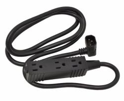 Ergotron SV 3-Outlet Power Strip κουτί εξόδου Μαύρος [Μαύρο] (SV 3-OUTLET POWER STRIP IEC - .)