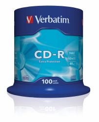 Verbatim CD-R Extra Protection 700 MB 52x 100 τεμάχια (VERBATIM CD-R 700MB 52X EXTRA PROTECTION SURFACE)