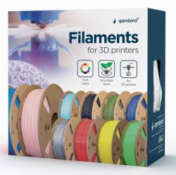 Gembird Filament, PLA flame-bright Red, 1.75 mm, 1 kg 