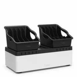 Belkin B2B160VF οργανωτής σταθμού φόρτισης Επιτραπέζιο & τοίχου Μαύρος [Μαύρο], Λευκός [Άσπρος] (GO BASE 2 BINS PL 10PORT USB CHARGER)
